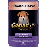 Ganador® Premium Alimento Húmedo Cachorro Hígado & Pavo