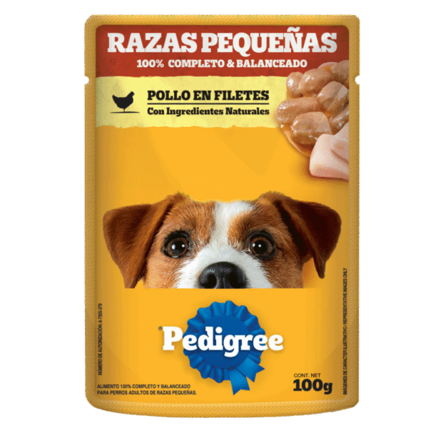 PEDIGREE® SOBRES™ Adulto Razas Pequeñas en Filetes Con Pollo